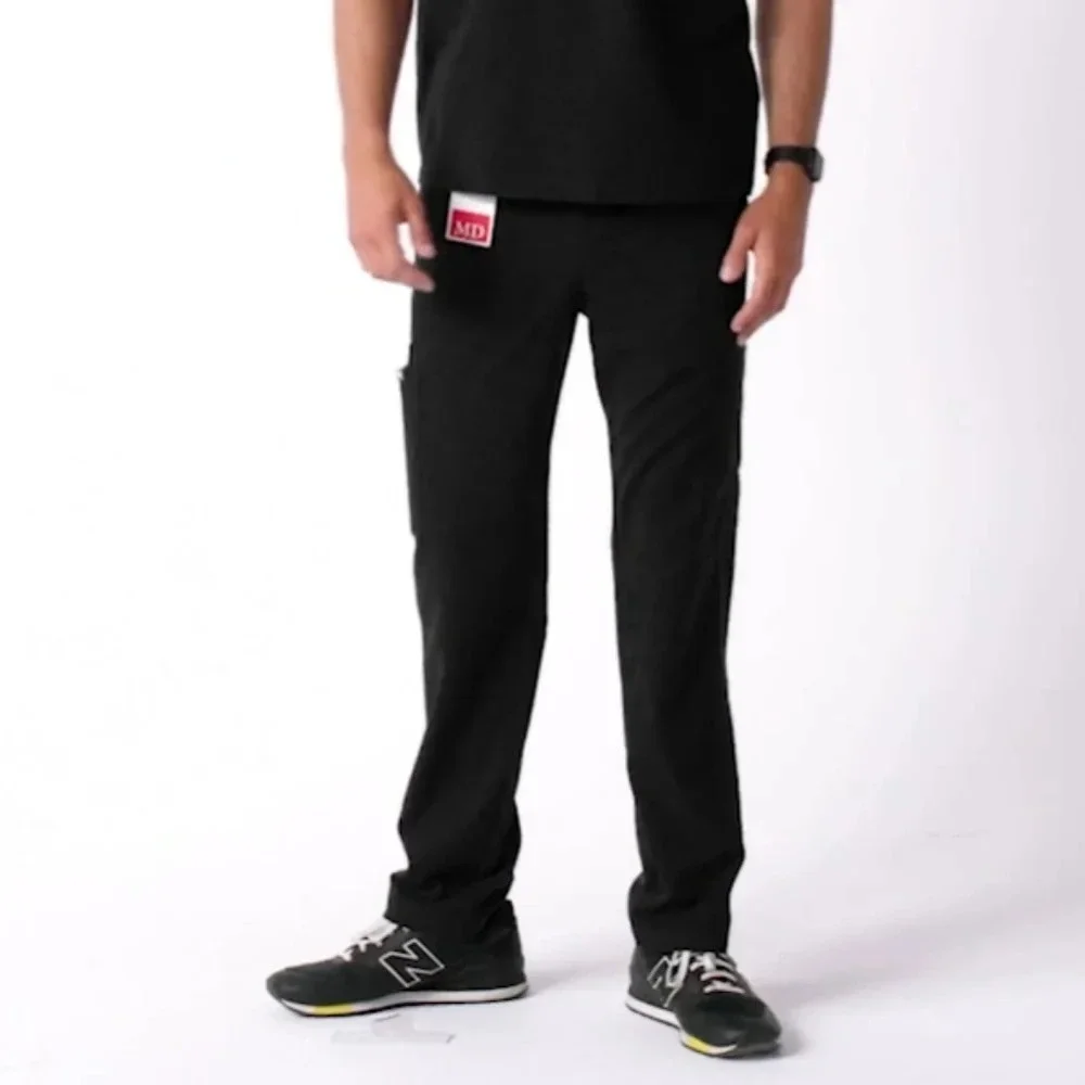 Figs Men's Axim Black Cargo Scrub Pants Size XL Short‎ XLS